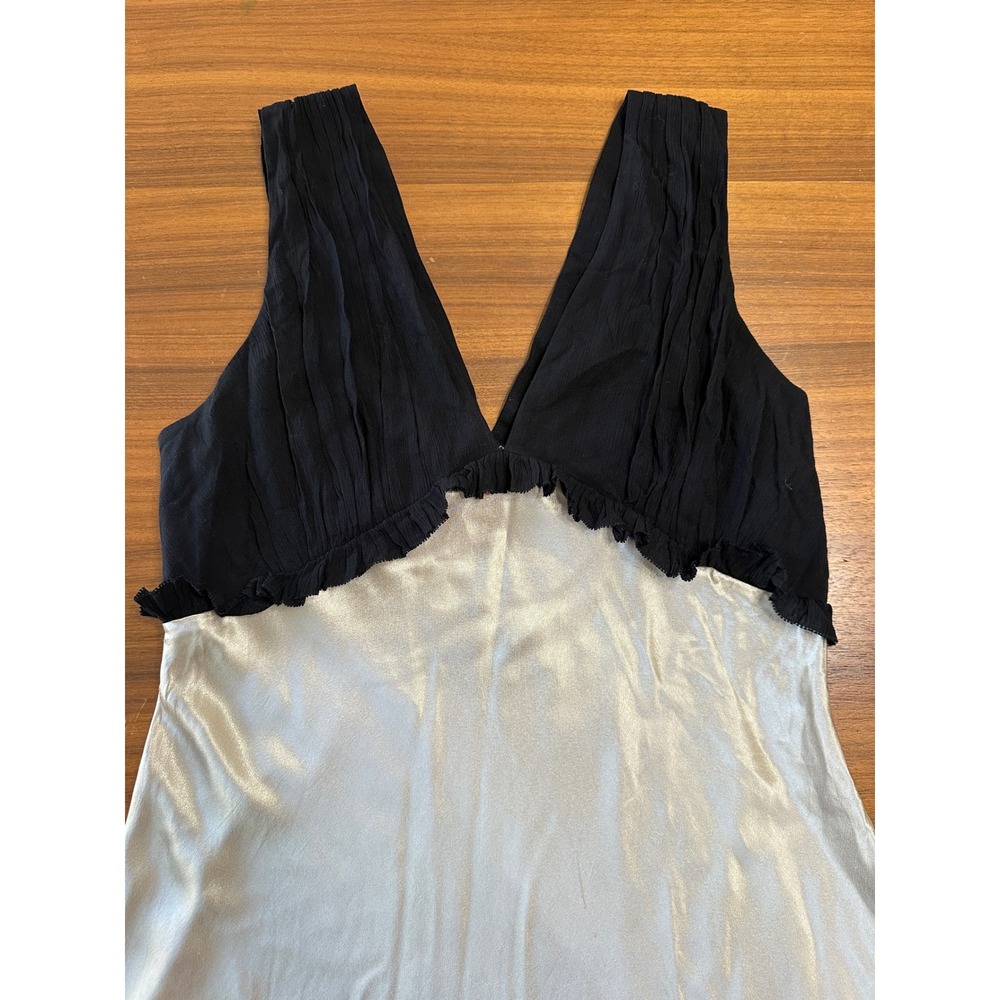 Rails Gilda Maxi Slip Dress XL Champagne Black Holiday Event Wedding Guest - Picture 7 of 13